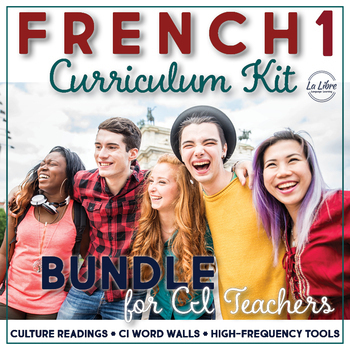 Preview of French 1 Curriculum with Comprehensible Input Growing Bundle