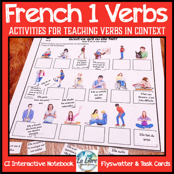 Preview of French 1 Irregular Verbs Interactive Notebook | Present Tense Verb Games