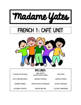 Preview of French 1 Paris Cafe Unit