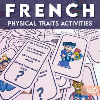 Preview of French 1 Physical Description Vocabulary | Adjective Agreement Games