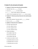 French 1 - Quiz on Regular ER verbs and Interrogation with