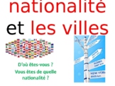 French 1 - nationalities & cities