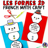 French 2D Shape Craft | Les Formes en 2D | French Math Craft