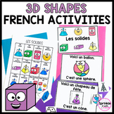 French 3D Shapes Activities-Les solides