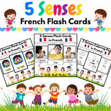 French 5 Senses Flash Cards & Coloring Pages for PreK & K 