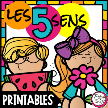 Preview of French 5 Senses - Les cinq sens