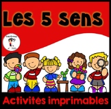 French 5 Senses Printables | Les 5 sens Activités imprimables