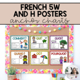 French Question Word Posters | 5Ws and H Anchor Charts | A