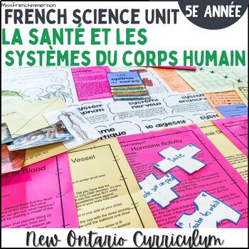 Preview of French 5th Grade Science Human Body Systems - Sciences 5e: Les systèmes du corps