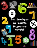 French: 88 pages d'exercices mathématiques 3e-4e année