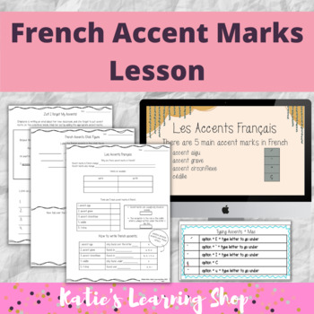 Preview of French Accent Marks Lesson with Google Slides Presentation