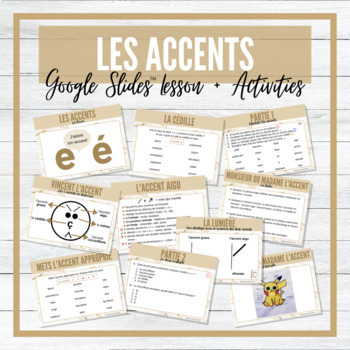 Preview of French Accents - Google Slides™ Lesson and Interactive Activities