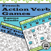 French Action Verb Game Bundle