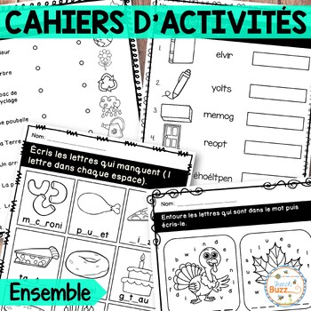Preview of French Activity Booklets - Cahiers d'activités - Ensemble - Bundle