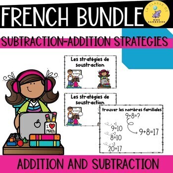 Preview of French Addition and Subtraction Strategies BUNDLE I