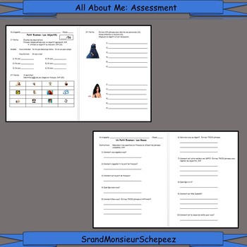 French Quiz on Describing Oneself by Sr and Monsieur Schepeez