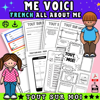 Preview of French All about me - Me Voici! Tout sur moi - Faire connaissance