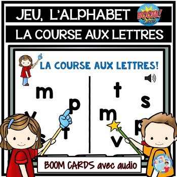 Preview of French Alphabet Boom Cards game | jeu pour lettres de l'alphabet