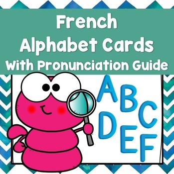 Preview of French Alphabet Cards (with pronunciation guide)