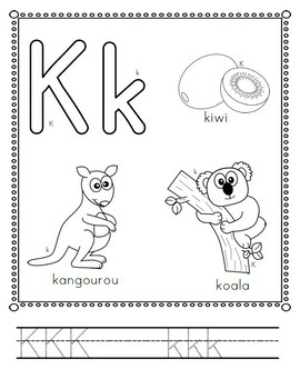 French Alphabet Book Coloring and Activity Pages by Creative Kindergarten