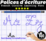 French Alphabet Cursive -Dotted Arrows- ( Police d'écritur