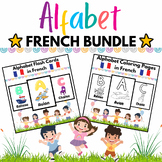French Alphabet Flashcards & Coloring Pages for Kids - 52 
