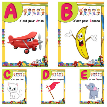 French Alphabet Flashcards: Fun and Printable Learning for Kids.