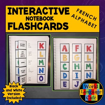 Preview of French Alphabet Flashcards Punctuation Interactive Notebook L'Alphabet