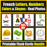 French Alphabet Letters, Numbers, Colors & Shapes - Bundle