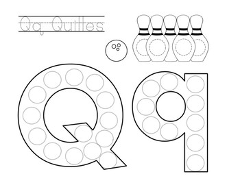 French Alphabet Letters for Stickers/Dot Markers (Sample) by Aelius