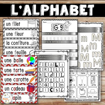 Preview of French Alphabet Package - Les lettres de l'alphabet - Ensemble complet - Bundle
