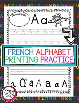 Preview of French Alphabet Printing Pages