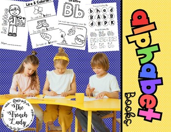 Preview of French Alphabet Workbook A-Z - Learning Booklets/ Maternelle