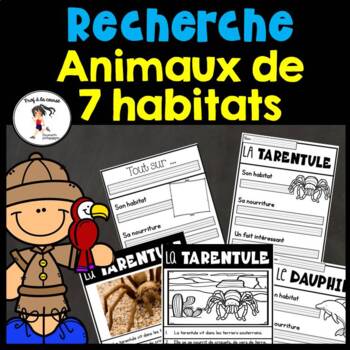 Preview of French Animal Research | Recherche Animaux de 7 habitats