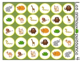 French Animals Connect 4 - Puissance 4, animaux du zoo