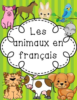 Preview of French Animals/Les Animaux Packet