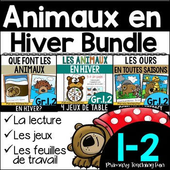 Preview of French Animals in Winter Bundle, Winter Animals Migrate, Hibernate and Adapt!
