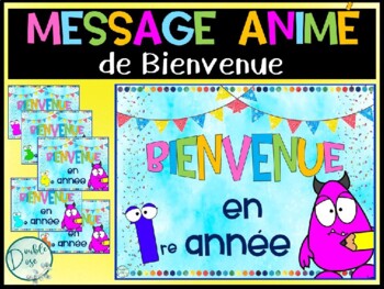 Preview of French Animated Welcome Message | Message de bienvenue - Rentrée scolaire