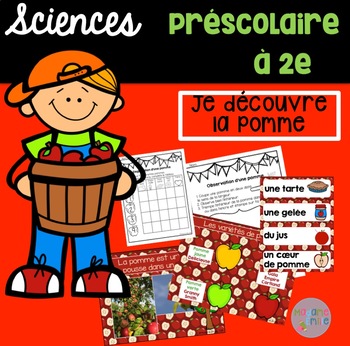 Preview of French Apple science unit/ La pomme {sciences}