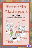 French Art Masterpieces to Color