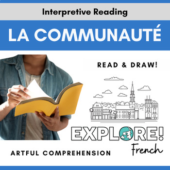 Preview of French | Artful Reading Comprehension - Community (EDITABLE!)