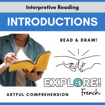 Preview of French | Artful Reading Comprehension - Personal Information (EDITABLE!)