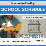 French | Artful Reading Comprehension - School Subjects (E