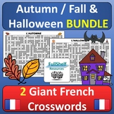 French Autumn Fall Halloween L'automne Fun Vocabulary Sub 