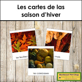 French - Autumn Season - Les cartes de las saison d'hiver
