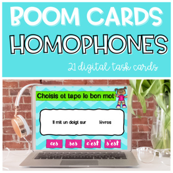 Preview of French Homophones Homonyms C'EST S'EST SAIS SAIT CES SES Boom Cards