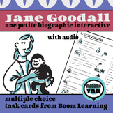 French BOOM Cards Jane Goodall Une petite biographie interactive