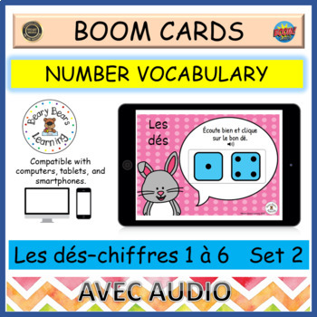 Preview of French BOOM Cards™ Les dés NUMBER SENSE 1-6 DICE