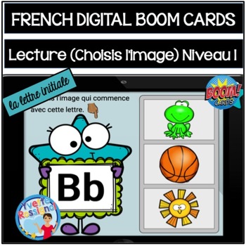 Preview of French Boom Cards for Initial Sound | La lecture | Le son initial