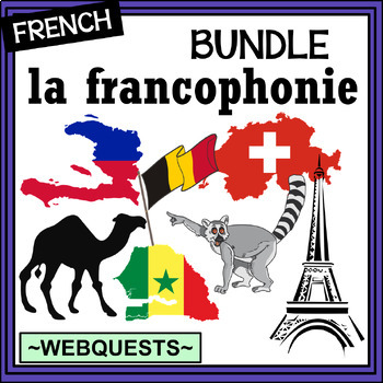 Preview of French Countries - Webquests/internet activities - BUNDLE